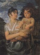 Philipp Otto Runge The Artist-s Wife and their Young Son China oil painting reproduction